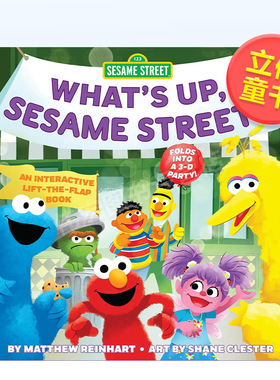 【预售】怎么了，芝麻街  立体书大师Matthew Reinhart英文儿童立体进口原版外版书纸板书3-6周岁【Pop Magic】What’s Up， Sesa