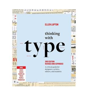【现货】字体思维 设计师作家编辑及学生的批判性指南Thinking with Type英文平面字体图案标志设计Ellen LuptonPrinceton Archit