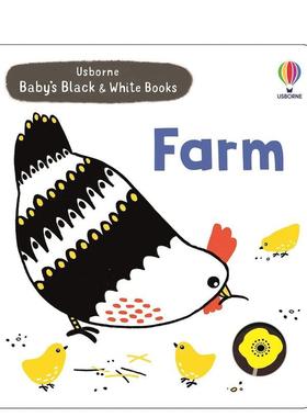 【预售】宝贝的黑白启蒙书农场Baby's Black and White Books Farm英文儿童语言概念启蒙1-3岁纸板书进口原版书Mary Cartwright