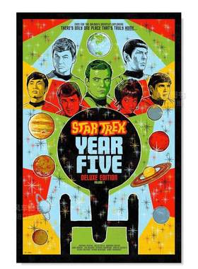 【预售】星际迷航：第五年 豪华版 1英文影视进口原版外版书精装Star Trek: Year Five Deluxe Edition--Book One Jackson Lanzi