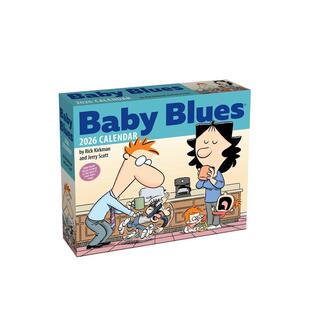 【现货】婴儿布鲁斯2026年全彩漫画日历Baby Blues 2026 Day-To-Day Calendar英文文创日历日历进口原版书ScottJerryAndrewsMcMee