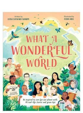【现货】多么美好的世界What a Wonderful World英文儿童绘本虚构类Leisa Stewart-Sharpe平装Templar Publishing3-9岁进口原版书