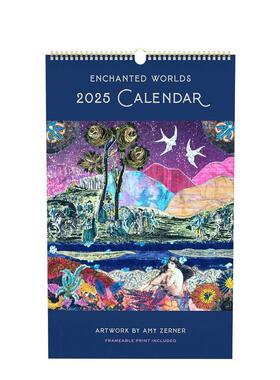 【现货】2025年奇幻世界海报挂墙日历2025 Enchanted Worlds Poster Wall Calendar英文文创日历insightsInsight Editions进口原版