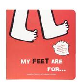 小脚用来…翻翻游戏书My Feet for... are 我 Vottero纸板书White 英文儿童绘本身体认知启蒙Roberta 预售 star进口原版 书978