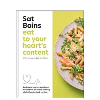 【预 售】吃得饱饱的英文餐饮进口原版书Eat to Your Heart's Content精装Sat Bains著Kyle Books出版
