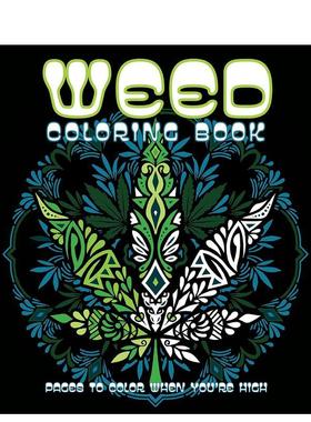 【预售】野草涂色书Weed Coloring Book英文生活综合Editors of Chartwell Books平装进口原版书Chartwell Books9780785843320