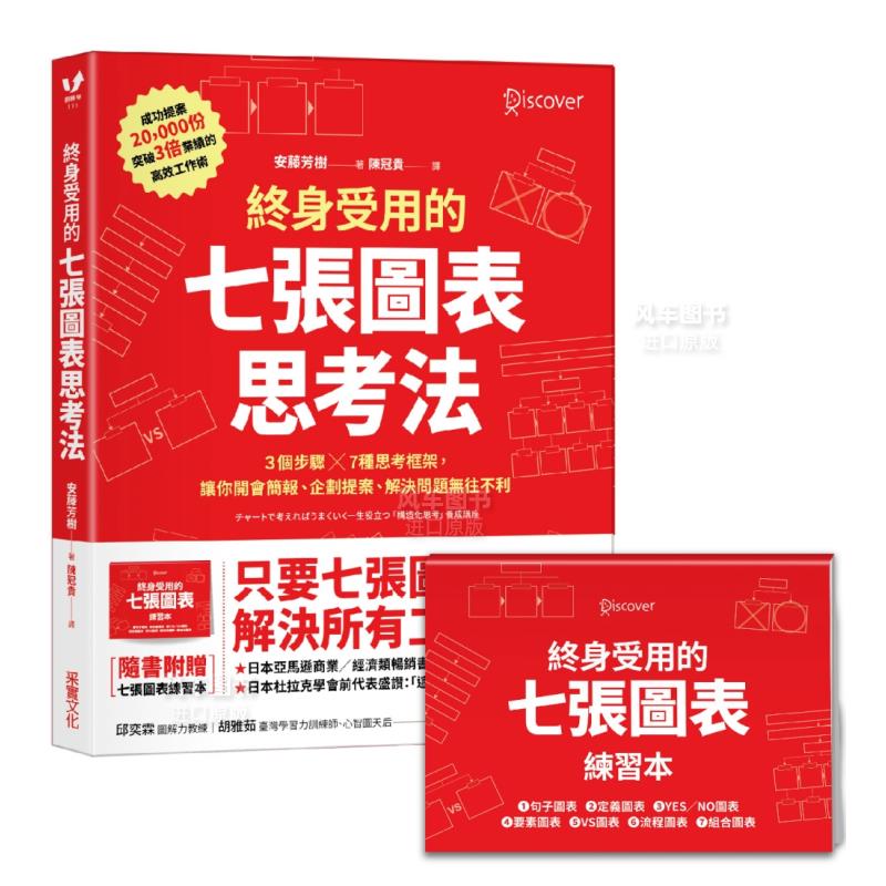 【现货】终身受用的七张图表思考法：3个步骤╳7种思考框架，让你开会简报、企划提案、解决问题无往不利【随书送：七张图表练习本