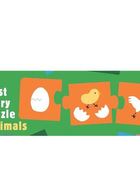 【现货】【佐藤香苗】动物拼图故事【Kanae Sato】My First Story Puzzle Animals英文文创拼图Kanae Sato盒装Laurence King进口原