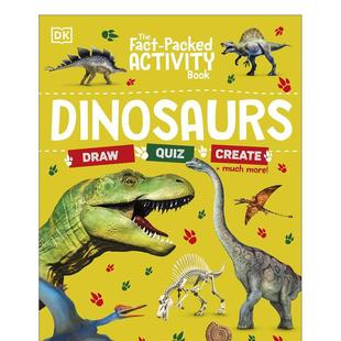 活动书 书978024 Children进口原版 Activity 预售 充满事实 Book The 恐龙 Fact Dinosaurs英文儿童趣味DK平装 Packed