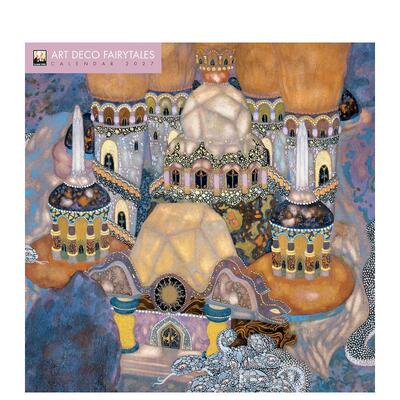 【预售】2027年装饰艺术风格童话挂历（艺术日历） Art Deco Fairytales Wall Calendar 2027 (Art Calendar) 原版日历