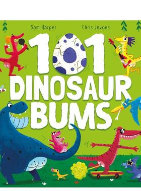 【预售】101只恐龙屁股101 Dinosaur Bums英文儿童绘本动物生态环保Sam Harper平装Hodder Children books3-6岁进口原版书9781444