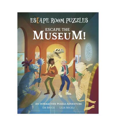 【预售】密室解谜逃离博物馆互动解谜冒险Escape Room Puzzles英文儿童绘本知识百科Em Bruce精装Arcturus Publishing3-9岁进口原
