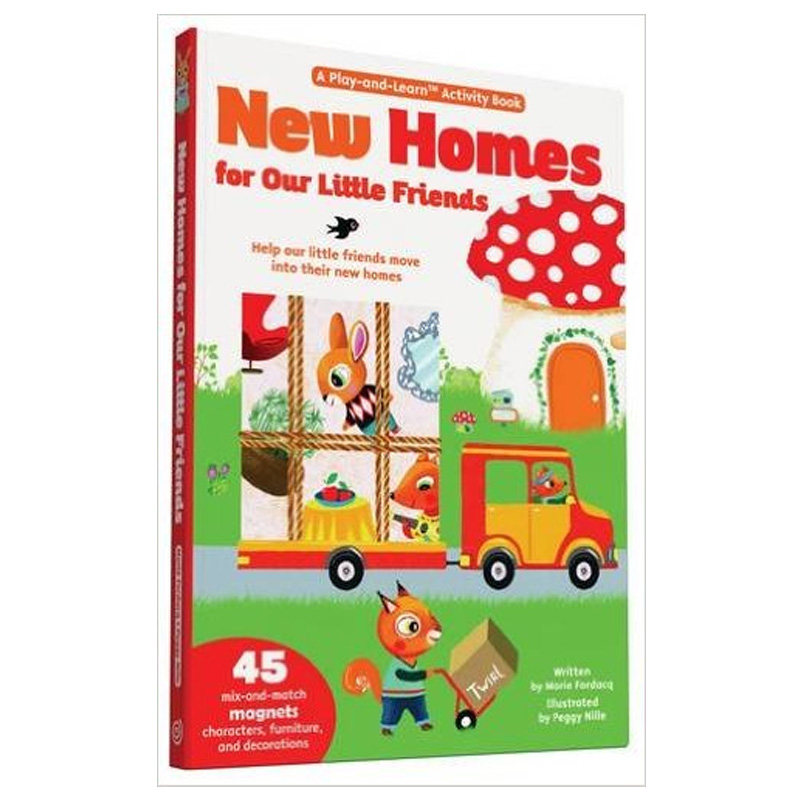 【现货】【磁铁书】小朋友的新家英文儿童趣味进口原版书精装【Magnetology】New Homes For Our Little Friends Marie Forda