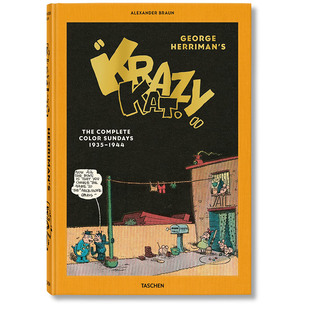 The 疯狂猫 Herriman’s Krazy 图书George 乔治·赫尔曼 .1935年至1944年全彩合集英文漫画进口原版 Complete Kat. 现货