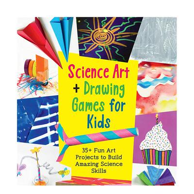 【现货】儿童科学艺术和绘画游戏Science Art and Drawing Games for Kids英文儿童艺术启蒙Karyn Tripp平装Quarry3-6岁进口原版书