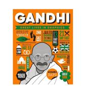 图像传记 Button Graphics Editors精装 Great Books进口原版 书97817 Gandhi英文儿童绘本人物传记GMC 甘地 Lives 现货