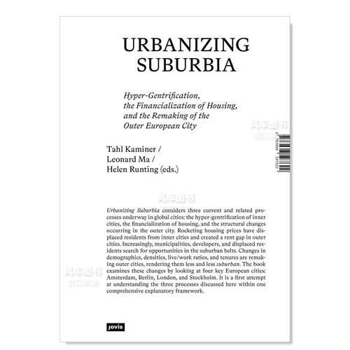 【预售】郊区的城市化英文建筑设计城市规划进口原版书平装Urbanizing Suburbia Kaminer著JOVIS出版