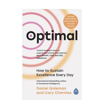 【现货】最佳状态 如何每天保持卓越状态Optimal英文心灵励志Daniel Goleman Cary Cherniss平装Penguin Books 进口原版书9780241