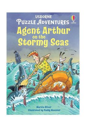 【预售】【解谜冒险】特工亚瑟的暴风海行动【Puzzle Adventures】Agent Arthur on the Stormy Seas英文儿童桥梁书Russell Punte