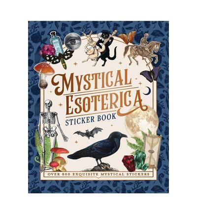 【预售】秘境贴纸书 1000+张贴纸 Mystical Esoterica Sticker Book [Deluxe Sticker Book] 英文进口原版贴纸书 暗黑美学Insights