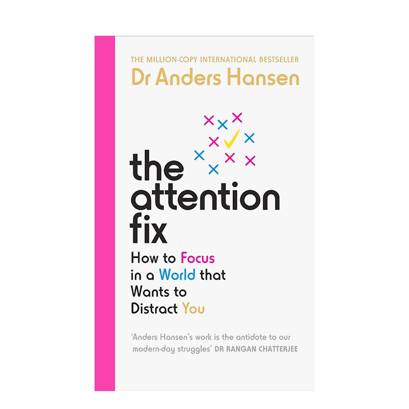 【预 售】注意力修复英文心灵励志The Attention Fix简装Dr Anders Hansen进口原版书籍Ebury Publishing