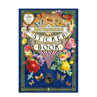 【现货】古典贴纸书：超1000张的精美维多利亚时代贴纸英文贴纸书The Antiquarian Sticker Book: Over 1，000 Exquisite Victoria