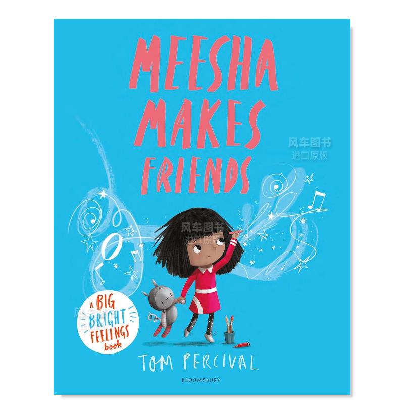 【现货】米莎交新朋友英文儿童绘本人际关系进口原版书精装Meesha Makes Friends Tom Percival著Bloomsbury Children出版