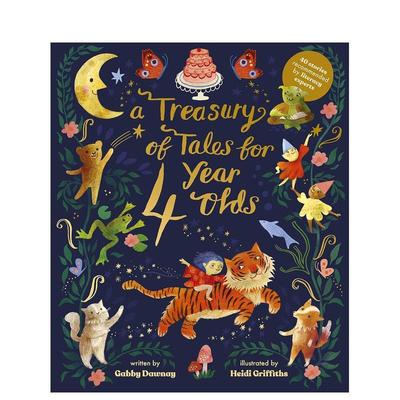 【现货】4岁孩童故事宝库A Treasury of Tales for Four-Year-Olds英文儿童故事Heidi Griffiths精装Frances Lincoln Publishers3