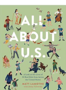 【现货】关于美国的一切All About U.S.英文儿童绘本交通工具城市人文Matt Lamothe Jenny Volvovski Matt Lamothe精装Chronicle