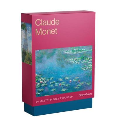 【现货】【艺术大师卡牌】克劳德莫奈50幅杰作【The Masters Art Decks】Claude Monet 英文外国美术19世纪Sally Grant精装Smith