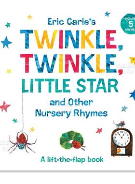 【预售】【Eric Carle】一闪一闪亮晶晶和其他旋律英文儿童趣味进口原版外版书Twinkle， Twinkle， Little Star and Other Nurser