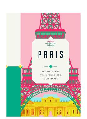 【现货】纸上风采巴黎礼物书【Paperscapes】Paris英文生活综合Sandra Lawrence精装Welbeck publishing进口原版书9780233006000