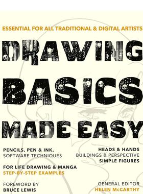 【现货】绘画基础【Made Easy】Drawing Basics英文艺术技法与入门赏析Bruce Lewis?and?Helen McCarthy简装Flame Tree进口原版书