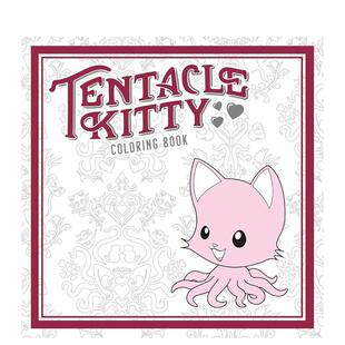 【现货】触须猫涂色书Tentacle Kitty Coloring Book英文儿童趣味John Merritt简装Dark Horse3-6岁进口原版书9781506706993