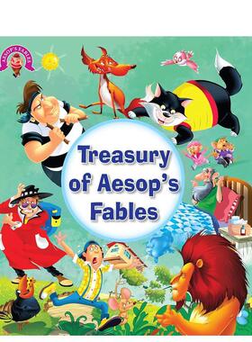 【现货】伊索寓言中的金库（活页夹）Treasury of Aesops Fables 英文儿童故事Om Books Editorial Team6-9岁OM BOOKS进口原版书9