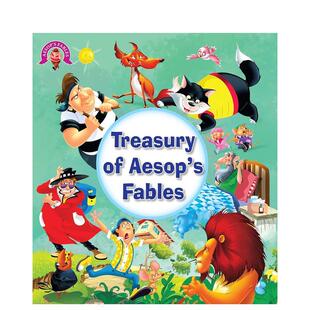 【现货】伊索寓言中的金库（活页夹）Treasury of Aesops Fables 英文儿童故事Om Books Editorial Team6-9岁OM BOOKS进口原版书9
