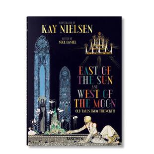 Moon英文儿童故事精装 太阳 Nielsen 西边Kay West Noel and 东边月亮 Sun the 书TASCHE Daniel进口原版 East 现货