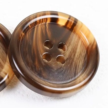 经典树脂圆形大衣风衣纽扣百搭咖啡色外套西装扣子黑色衣服裤子扣