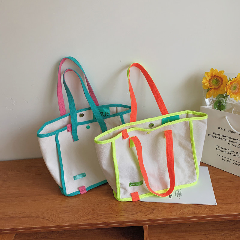 帆布包包女2026春新款大容量小清新文艺百搭休闲单肩手提包妈妈包,箱包皮具/热销女包/男包,时尚帆布包,淘宝优惠券,粉丝福利购,淘宝优惠卷