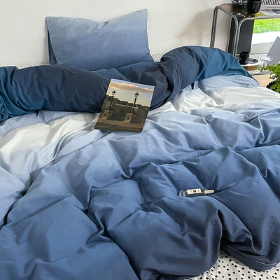 渐变纯棉四件套全棉100