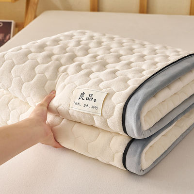 牛奶绒床垫床褥子毛毯子铺床珊瑚绒垫被加绒床盖毛绒垫子学生宿舍