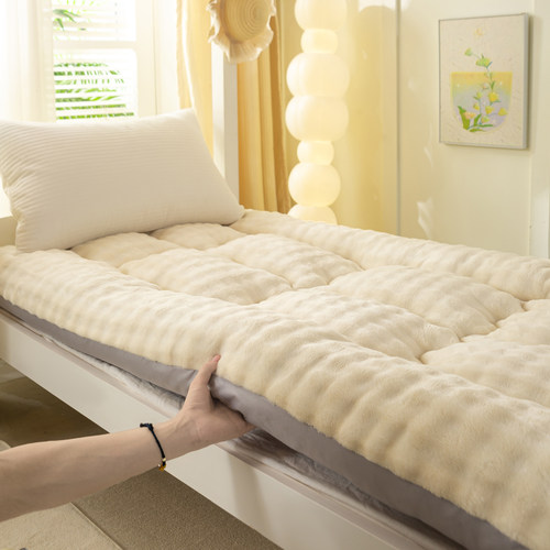 加厚保暖牛奶绒床垫软垫家用学生宿舍被褥子床褥加绒垫被柔软冬季