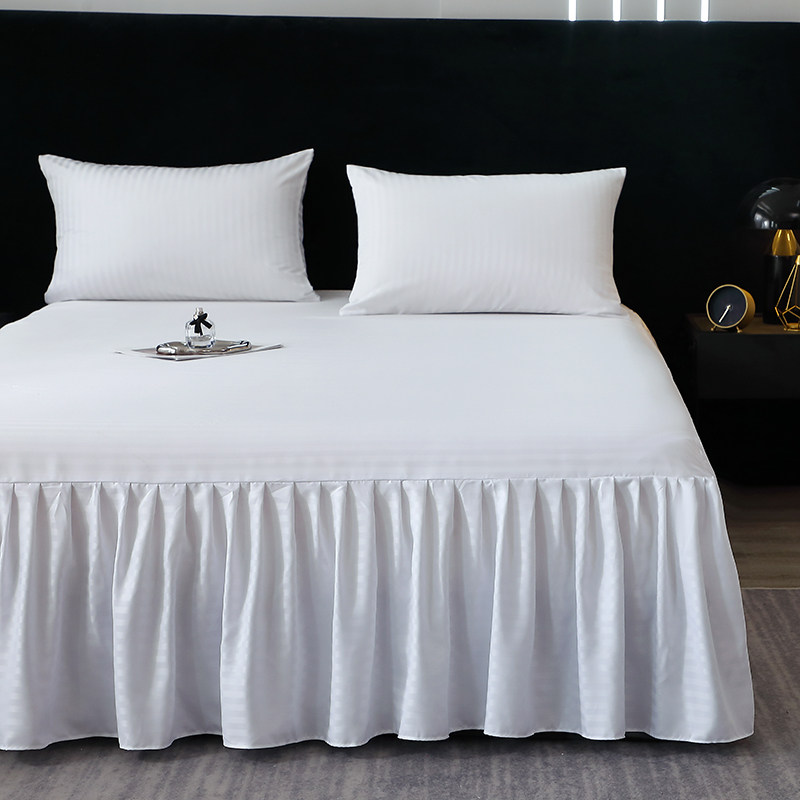 白色床裙单件花边床单养生足浴带裙边美容床罩保护罩防尘套床围,床上用品,床裙,淘宝优惠券,粉丝福利购,淘宝优惠卷