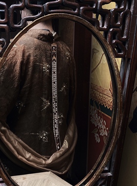 原创珍珠项链朱砂汉服旗袍配饰