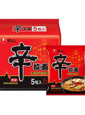 农心辛拉面泡面韩国牛肉辣白菜面