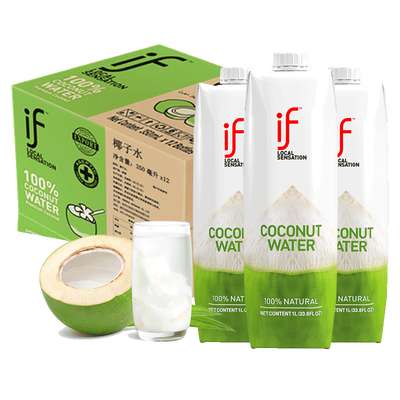 if100%纯椰子水原装进口1L椰汁