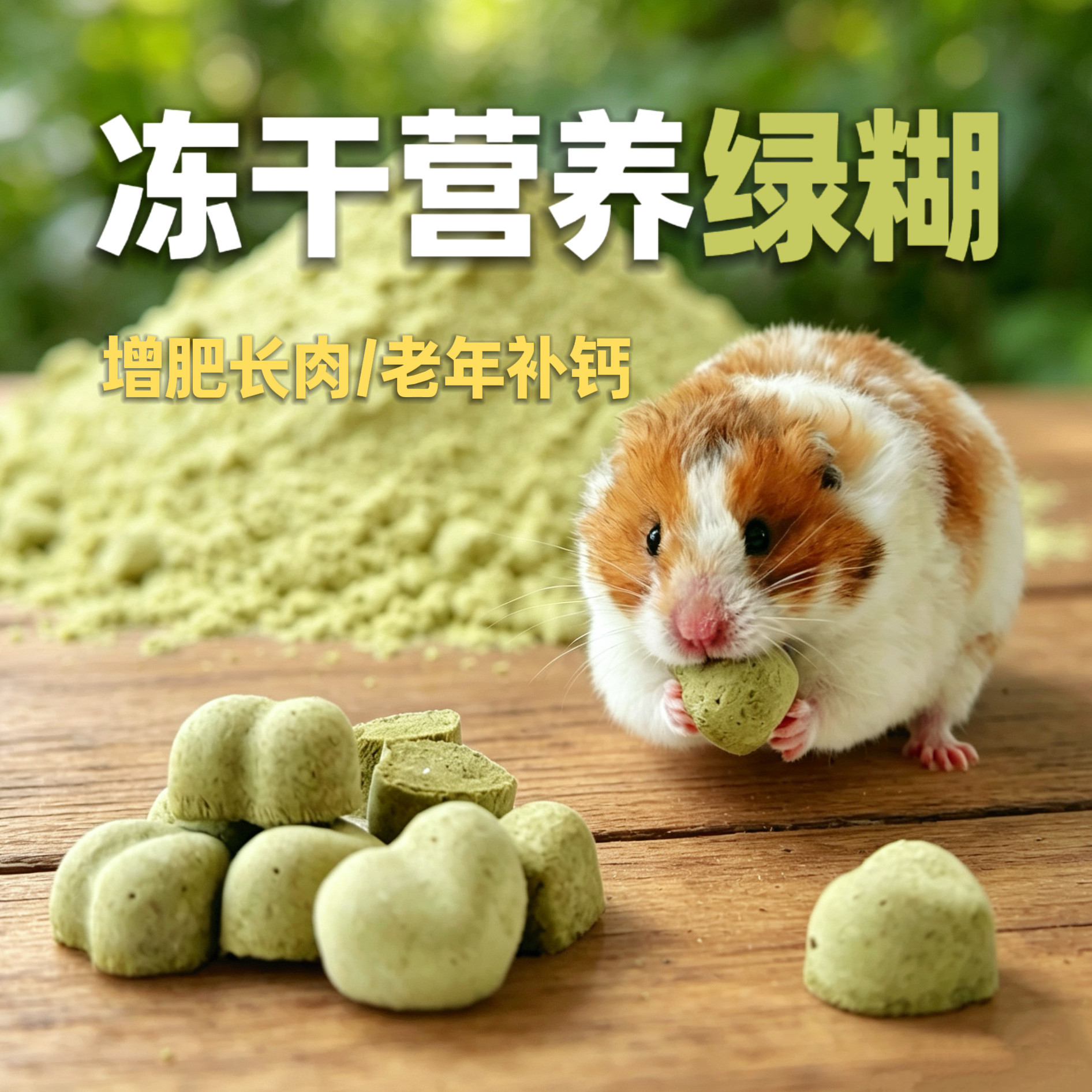 仓鼠营养冻干绿糊糊金丝熊幼崽长肉代餐老年鼠补钙辅食餐图片