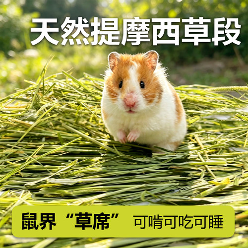 仓鼠金丝熊提莫西草段天然牧草垫料夏季草席除臭青草香