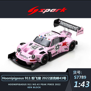911 Hoonipigasus 粉飞猪2023派克峰赛车 沙沙汽车模型Spark1