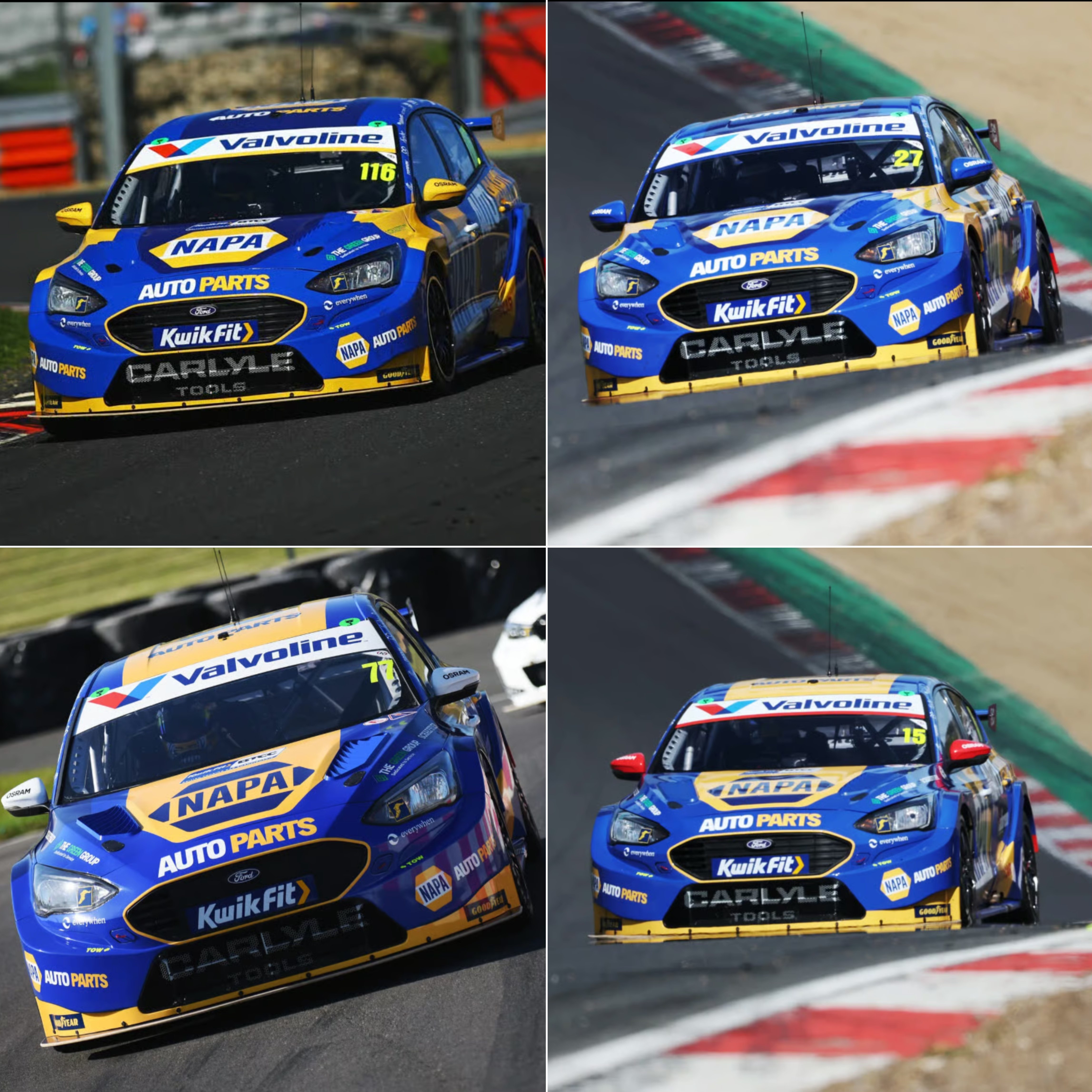 定金 Spark 1:43 福特福克斯 NAPA车队 2026 BTCC 树脂赛车模型